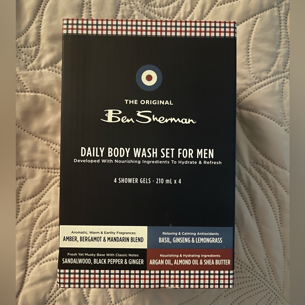 NIB Ben Sherman 4 Shower Gels